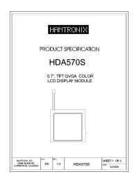 HDA570S Datasheet