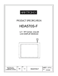 HDA570S-F Datasheet