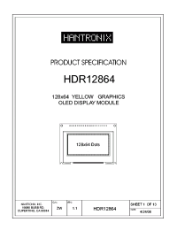 HDR12864 Datasheet