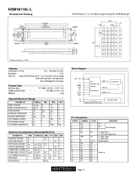 HDM16116L-L Datasheet