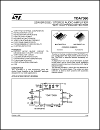 TDA7360 Datasheet