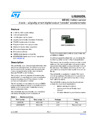 LIS202DL Datasheet