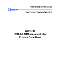 W90N745CDG Datasheet