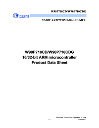 W90P710 Datasheet