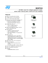 M25PX32 Datasheet