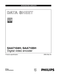SAA7105H Datasheet