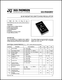 GS-R4840NV Datasheet