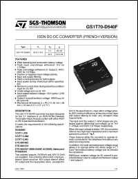 GS1T70-D540F Datasheet