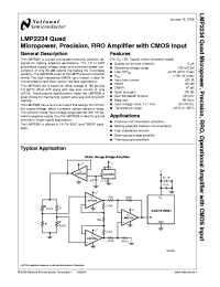 LMP2234AMDC Datasheet