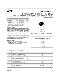 STD40NF3LL Datasheet