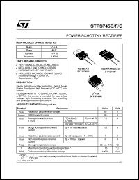 STPS745D Datasheet