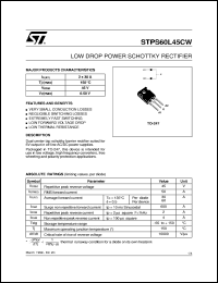 STPS60L45CW Datasheet