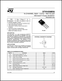 STW45NM50 Datasheet