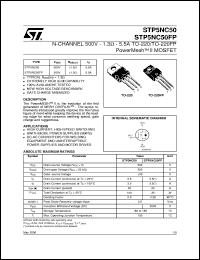 STP5NC50 Datasheet