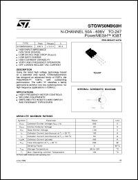 STGW50NB60H Datasheet