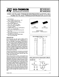 M74HC651 Datasheet