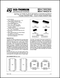 M74HC564 Datasheet