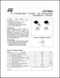 STB7NB60 Datasheet