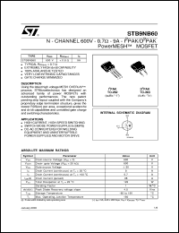 STB9NB60 Datasheet