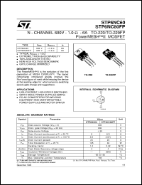 STP6NC60FP Datasheet