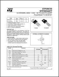 STP3NC60 Datasheet