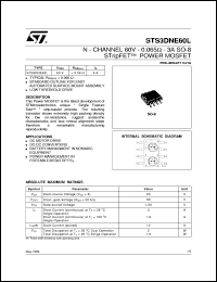 STS3DNE60L Datasheet