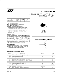 STGD7NB60H Datasheet