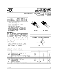 STGP7NB60HD Datasheet