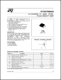 STGD7NB60S Datasheet