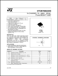 STGB7NB60HD Datasheet