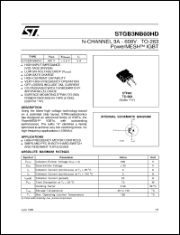 STGB3NB60HD Datasheet