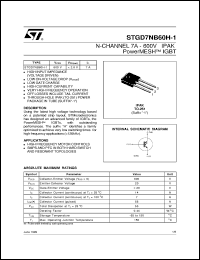 STGD7NB60H-1 Datasheet