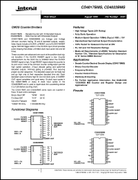 CD4017BMS Datasheet