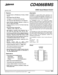 CD4066BMS Datasheet