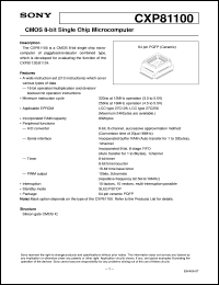CXP81100 Datasheet