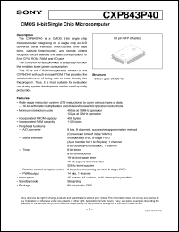 CXP843P40 Datasheet