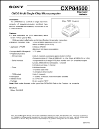 CXP84500 Datasheet