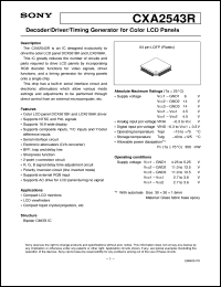 CXA2543R Datasheet