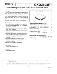 CXD3503R Datasheet