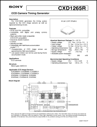 CXD1265R Datasheet