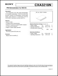 CXA3218N Datasheet