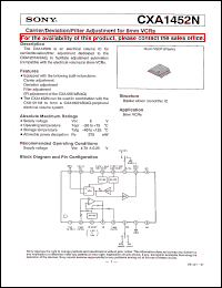 CXA1452N Datasheet