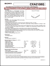 CXA2108Q Datasheet