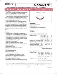 CXA3017R Datasheet