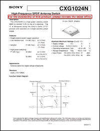 CXG1024N Datasheet