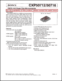 CXP50716 Datasheet
