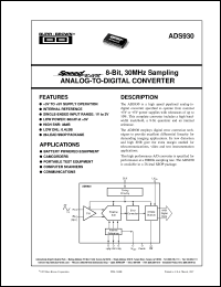 ADS930E-1K Datasheet