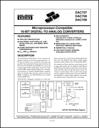 DAC707KP-BI Datasheet