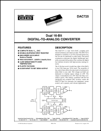 DAC725KP Datasheet