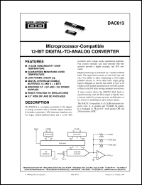 DAC813JU-1K Datasheet